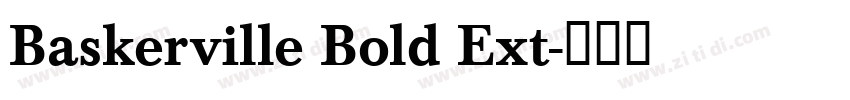 Baskerville Bold Ext字体转换
